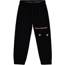 Civil Girls Çıt Çıt Cepli 2-5 Yaş Eşofman Altı - Siyah 2-3 Yaş