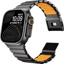 Alstrap Apple Watch Ultra (49MM) 11-10(46MM) 9 8 7(45MM) 4 5 6 SE(44MM) Uyumlu Titanyum Alaşımlı Kordon