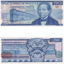 Lidya Koleksiyon Meksika 50 Pesos - 1978 - Çil