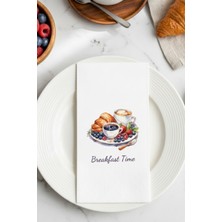 Breakfast Time Desenli 16'lı Çift Katlı Lüks Kağıt Peçete