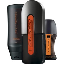 Avon Full Speed (Eski Şişe) Erkek Parfüm Rollon ve Saç Vücut Şampuanı Paketi