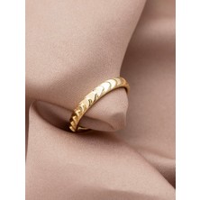 Xuping Özel Seri 14K , Gold , Sarı Renk Tasarım Ayarlanabilir Çelik Yüzük