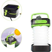 Senson Kamp Lambası Katlanabilir Lamba Solar Şarjlı LED Lamba El Fenerli - Lisinya
