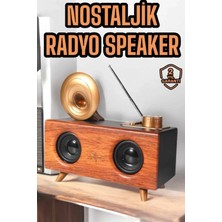 Argesco Mühendislik Çalar Radyo Müzik Kutusu Nostaljik Hoparlör Speaker