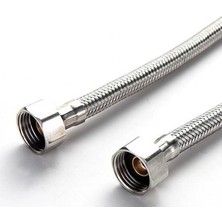 Diril Yapı Market 70 cm Flex Paslanmaz Çelik Örgülü Bağlantı Hortumu 1/2*1/2 Rekorlu (25 Ad)