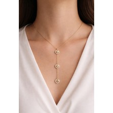 Seherden Kalp Figürlü Ayarlanabilir Çelik Uzun Kolye – Gold & Gümüş Renk Seçenekli