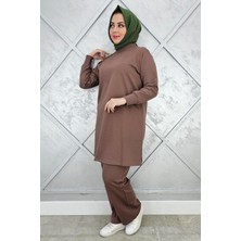 Pys Giyim Kadın Omuz Düğme Detaylı Tesettür Takım