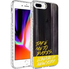 Grabono Apple iPhone 7 Plus Kılıf Kenarları Airbumper Darbeye Dayanıklı Tasarım Renkli Desenli Silikon Elegans Case