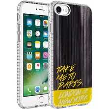 Grabono Apple iPhone 7 Kılıf Kenarları Airbumper Darbeye Dayanıklı Tasarım Renkli Desenli Silikon Elegans Case