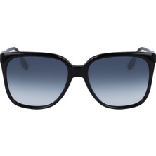 Victoria Beckham VB610S 001 59 Kadın Güneş Gözlüğü - Siyah Çerçeve / Mavi Degrade Cam