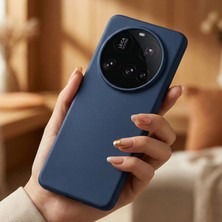 Caseonn Xiaomi 15 Ultra Kılıf Esnek Yumuşak Mat Silikon Lacivert