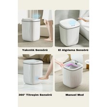Eco Lounge Akıllı Sensörlü Antibakteriyel Çöp Kovası 20 Lt Piller Kutuya Dahil