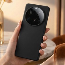 Caseonn Xiaomi 15 Ultra Kılıf Esnek Yumuşak Mat Silikon Siyah