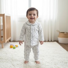 Buufuu Bebek Takım Pamuklu Uzun Kollu Baskılı Alt Üsst