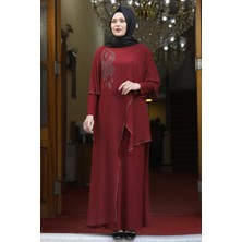 Modaviki Aylin Abiye Bordo ISR620