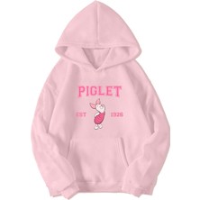 Brz Collection Unisex Oversize Piglet (Winnie The Pooh) Hoodie (Açık Pembe)