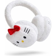 The Littles Kids Hello Kitty Model Pembe ve Beyaz Renk Peluş Esnek Kız Çocuk Kulaklık