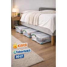 Loremp 3 Adet 30 Litre Saklama Düzenleme Depolma