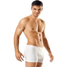 Tutku Erkek Likralı Elastan Boxer Beyaz Renk 5'li Paket Abani Classic-Beyaz-2xl
