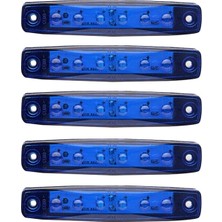 Stylmenplus Mavi Parmak LED Dorse Lamba 6 Ledli 12-24V 5'li