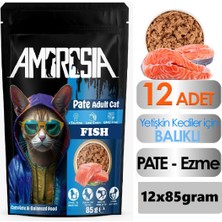 Ambrosia Balık Etli Pouch Yetişkin Kedi Maması 12 Adet