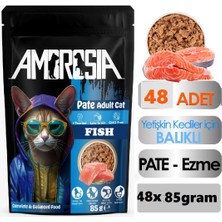 Ambrosia Balık Etli Pouch Yetişkin Kedi Maması 48 Adet