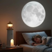 Eco Lounge Deniz Feneri Projektör Gece Lambası