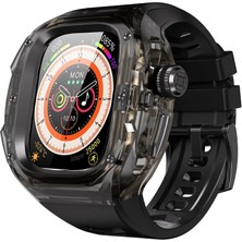 Alstrap Apple Watch Ultra 3 2 1 49MM Uyumlu Luxury Racing Modifikasyon Kiti Kasa+Kordon