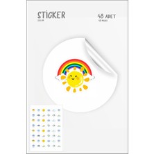 Hsn Hava Durumu Sticker Seti 48 Adet 3 cm