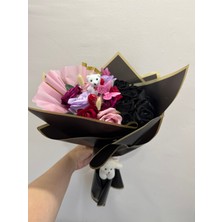 Kamira Özel Tasarım Senden Önce Senden Sonra Gül Buketi Ayıcık ve Kelebek Detaylı Hediye Seti