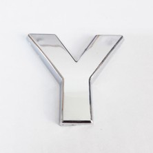 Y Harfi  3,75 cm Krom Yapışkanlı