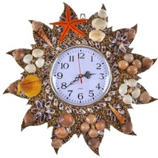 PremiumPort Renkli Deniz Kabuklarından Quartz Saat, Sessiz Mekanizma, Yılbaşı Hediye