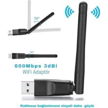 Trio W114 600 Mbps Yüksek Hızlı USB Wifi Dongle Wifi Adaptörü Kablosuz