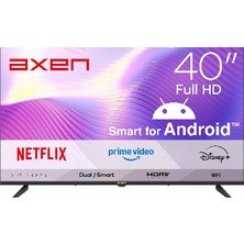 Axen AX40LEDM-A14S 40'' 100 Ekran Uydu Alıcılı Full HD Android LED TV