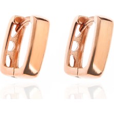 Fumeyabi Gümüş Taşsız J Bayan Küpe