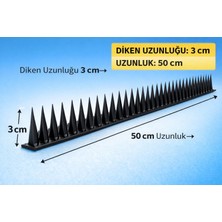 Kovmatik Balkon ve Bahçelerde Kuş Sorununa Çözüm Plastik Diken Siyah 6metre