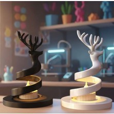 3D Boyuthane Işıkla Dans – Geyik Figürlü Dekoratif Mumluk