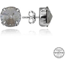 Fumeyabi Swarovski Crystal Taşlı Gümüş  Çivili Kadın Küpe