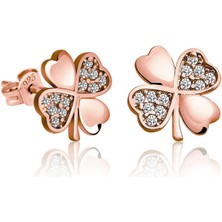 Fumeyabi Gümüş Yonca Kadın Küpe