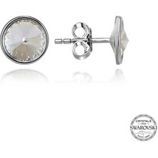 Fumeyabi Swarovski Crystal Taşlı Gümüş Çivili Kadın Küpe