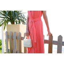 Trivogue Incir El Yapımı Ev Çantası Beyaz