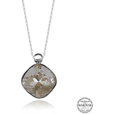 Fumeyabi Swarovski Crystal Taşlı Gümüş Kadın Kolye
