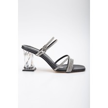 Miss Zülüf Kadın Şafaf Topuk Taş Ince Bie Sandalet Ayakkabı