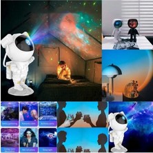 Angelphoto Astronot Işıklı Galaksi Projektör Gece Lambası Kağıt Tipi Everyday