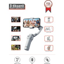 Angelphoto  M01 Gri Çok Amaçlı Gimbal Özellikli Tripod Selfie Çubuğu