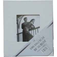 Angelphoto  10X15CM 100'LÜK Deri Fotoğraf Albümü(Beyaz)