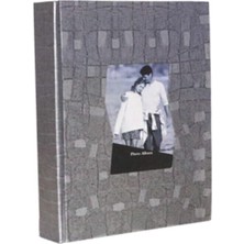 Angelphoto  13X18CM 200'LÜK Ofset Baskılı-Desenli Fotoğraf Albümü(Gri)