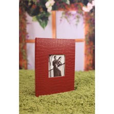 Angelphoto  13X18CM 100'LÜK Deri Fotoğraf Albümü Kırmızı