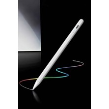 Türk Teknoloji Grubu Dokunmatik Kalem Beyaz Şarjlı Yedek Uçlu Android ve Ios Uyumlu