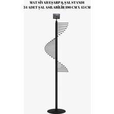 MD Vitrin Dekorasyon Yüksek Kalitede Gold Kaplama Eşarp Standı Şal Standı Aksesuar Standı ( 34 Şal Asılabilir )